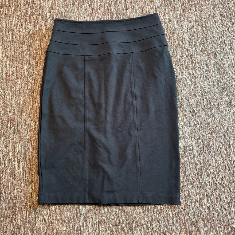 CAbi Black Midi Pencil Skirt size 12